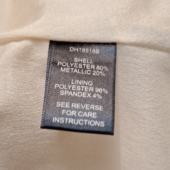 3/$20--Gold Metallic Mini Dress, Floral Rose, Ark & Co. Sz 8, NWOT - Picture 13 of 15